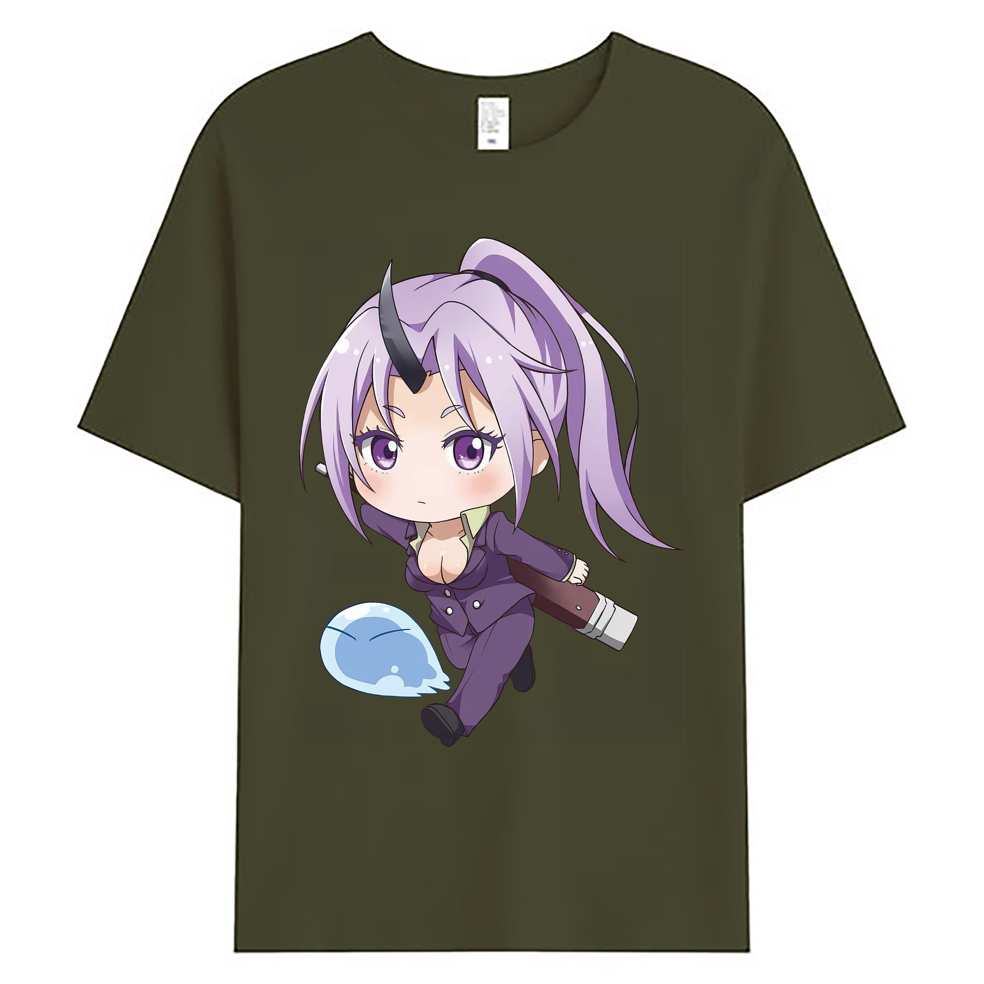 （画像用） 転スラ Regarding Reincarnated to Slime 綿100％ メンズ半袖Tシャツ｜肌触りやわらか＆通気性